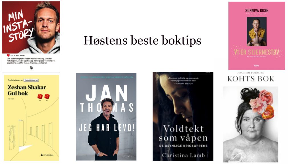 Boktips: bøkene du bør lese i høst!