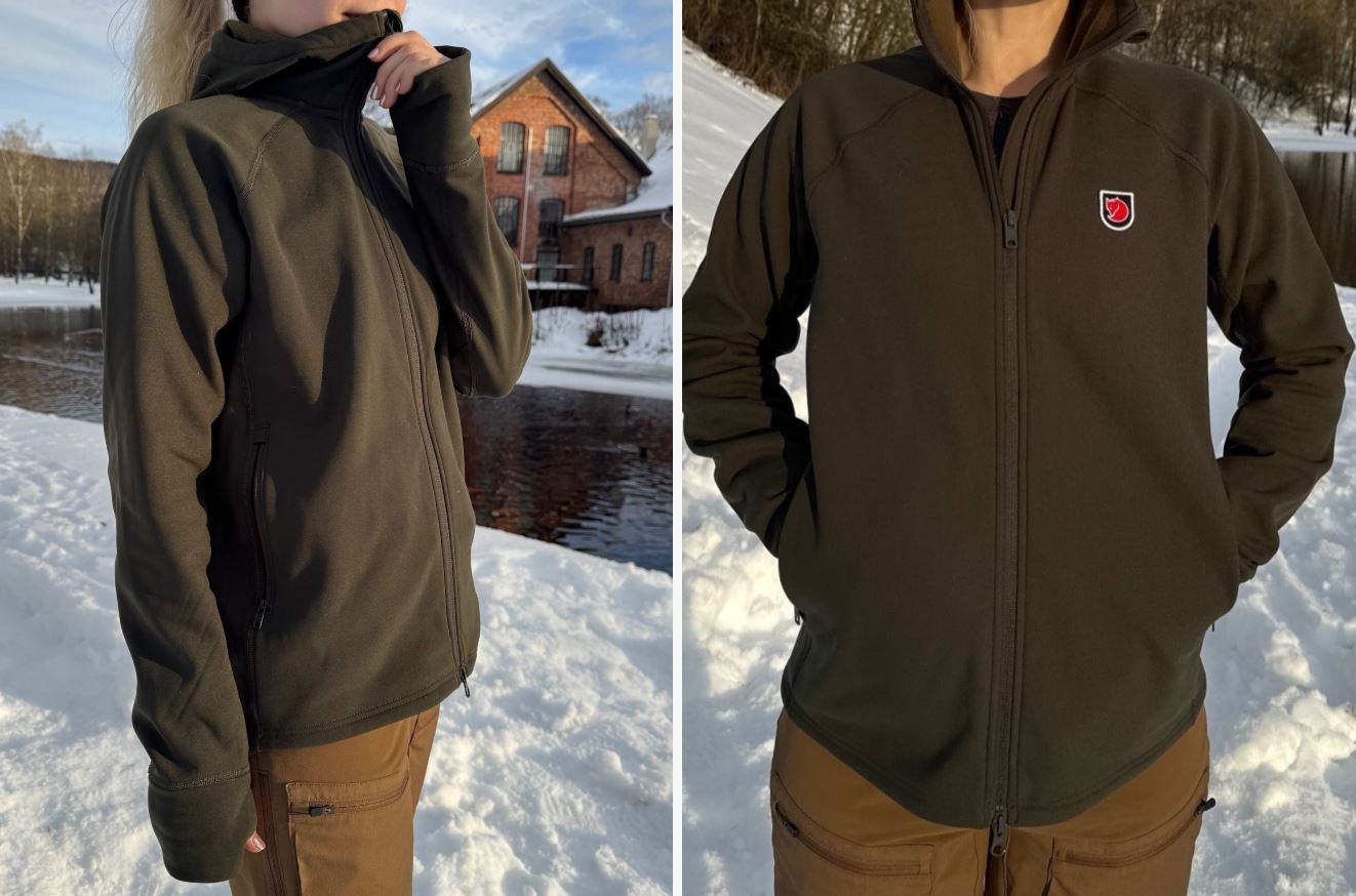 Bilde av Fjällräven Expedition Fleece Hoodie damemodell i grønn